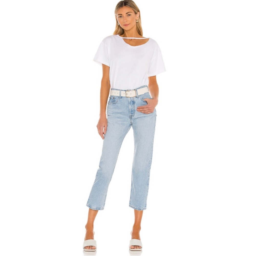 Levi's 501 Original High Rise Cropped Jeans